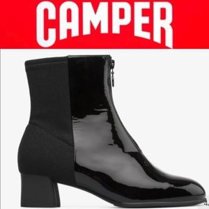 Camper Katie Patent Leather Boots | Size 37